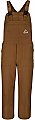 Bulwark Flame Resistant Brown Duck Unlined Bib Overall