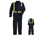 Bulwark Flame Resistant Classic Coverall with Reflective Trim