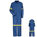 Bulwark Flame Resistant Summer Coverall w/ Reflective Trim