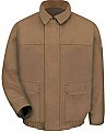 Bulwark Flame Resistant Excel-FR™ ComforTouch™Brown Duck Lined Bomber Jacket
