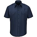 Men's Non-FR 100% Cotton Short Sleeve Fire Chief Shirt