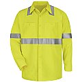 Bulwark Hi-Visibility Flame Resistant Long Sleeve Work Shirt