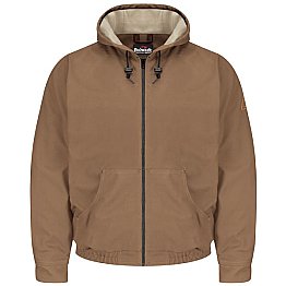 Bulwark Flame Resistant Excel-FR™ ComforTouch™ Brown Duck Hooded Jacket