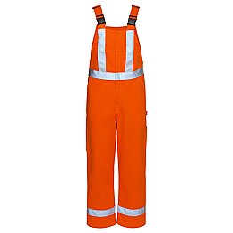 Bulwark Men's Unlined Bib Overall with Reflective Trim