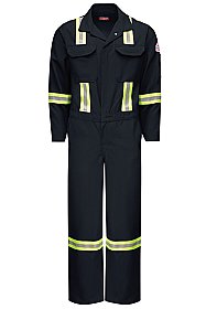 Bulwark Flame Resistant Nomex® IIIA Deluxe Coverall with Reflective Trim