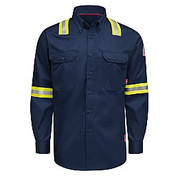 iQ Series Men’s Enhanced-Vis Midweight Comfort Woven Shirt