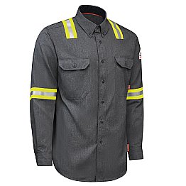 IQ SERIES Enhanced Visibility Comfort Woven Mens Lightweight FR Shirt