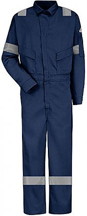Bulwark Flame Resistant Summer Coverall w/ Reflective Trim