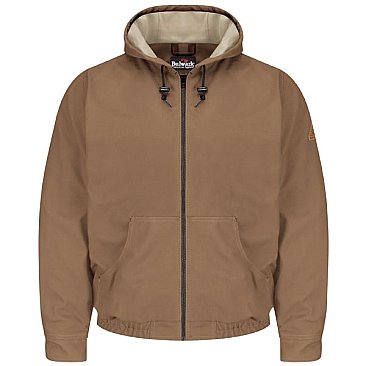 Bulwark Flame Resistant Excel-FR™ ComforTouch™ Brown Duck Hooded Jacket