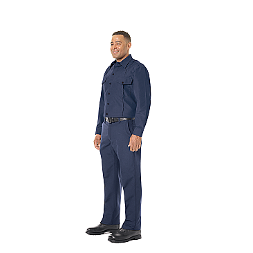 Men's Non-FR 100% Cotton Classic Long Sleeve Fire Chief Shirt