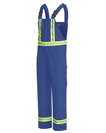 Bulwark Men's Unlined Bib Overall with Reflective Trim
