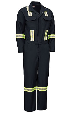 Bulwark Flame Resistant Nomex® IIIA Deluxe Coverall with Reflective Trim