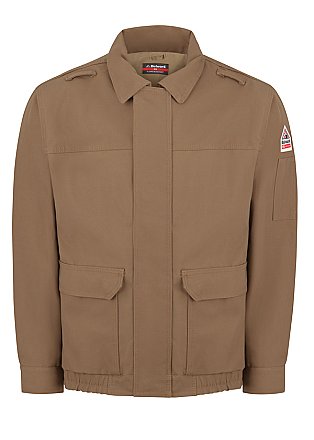 Brown Duck Lined Bomber Jacket