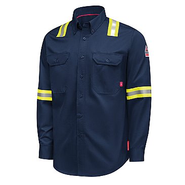 iQ Series Men’s Enhanced-Vis Midweight Comfort Woven Shirt