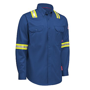 iQ Series Men’s Enhanced-Vis Midweight Comfort Woven Shirt