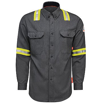 IQ SERIES Enhanced Visibility Comfort Woven Mens Lightweight FR Shirt