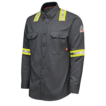 IQ SERIES Enhanced Visibility Comfort Woven Mens Lightweight FR Shirt