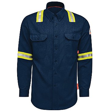 IQ SERIES Enhanced Visibility Comfort Woven Mens Lightweight FR Shirt