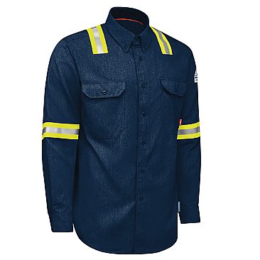 IQ SERIES Enhanced Visibility Comfort Woven Mens Lightweight FR Shirt