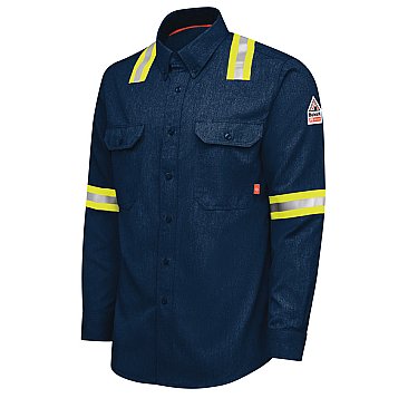 IQ SERIES Enhanced Visibility Comfort Woven Mens Lightweight FR Shirt