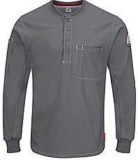 Bulwark FR iQ Series Plus Long Sleeve Henley