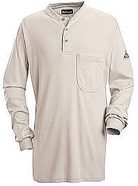 Bulwark Flame Resistant Excel-FR™ Long Sleeve Henley Shirt