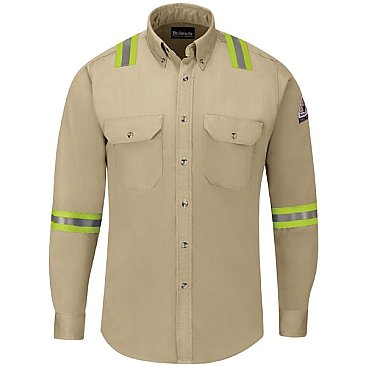 Bulwark Men's Midweight FR Enhanced Visibilty Shirt