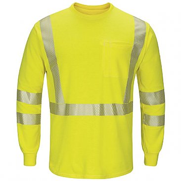 Bulwark Hi-Visibility Lightweight Long Sleeve T-Shirt