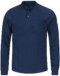 Bulwark Flame Resistant Cool Touch®2 Long Sleeve Henley Shirt