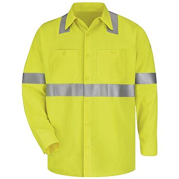 Bulwark Hi-Visibility Flame Resistant Long Sleeve Work Shirt