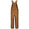 Bulwark FR Heavyweight Insulated Brown Duck Bib Overall w/Leg Zipper