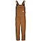 Bulwark FR Heavyweight Insulated Brown Duck Bib Overall w/Leg Zipper