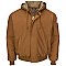Men's Heavyweight FR Insulated Brown Duck Hooded Jacket