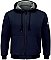 Bulwark Zip Front Hooded Waffle Lined Sweatshirt